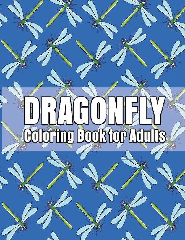 Front cover_Dragonfly Coloring Book for Adults