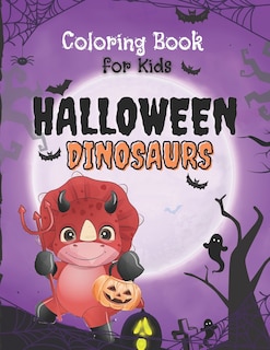 Front cover_Halloween Dinosaurs Coloring Book