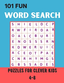 Front cover_101 Fun Word Search Puzzles for Clever Kids 4-8