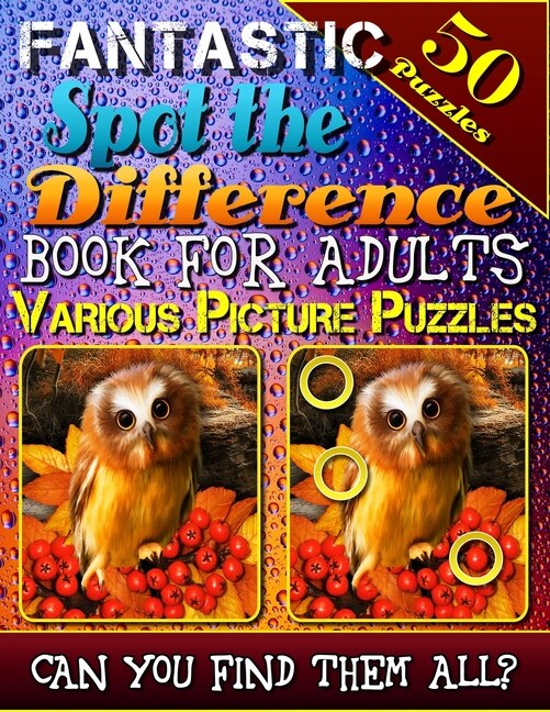 Front cover_Fantastic Spot the Difference Book for Adults