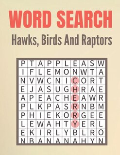 Front cover_Word Search Hawks, Birds And Raptors