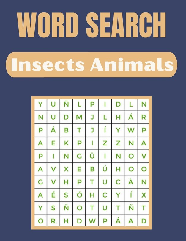 Couverture_Word Search Insects Animals