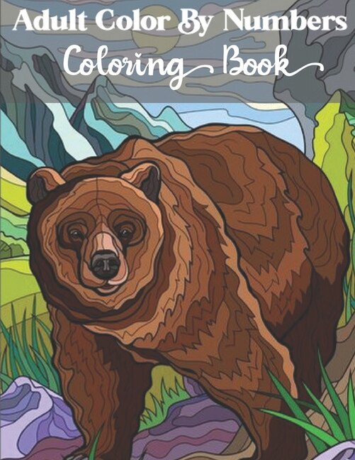 Couverture_Adults Color by number coloring book