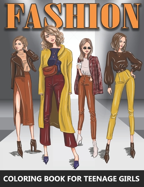 Couverture_Fashion Coloring Book for Teenage Girls