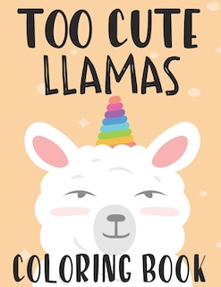 Couverture_Too Cute Llamas Coloring Book