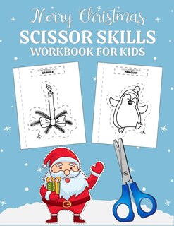 Front cover_Merry Christmas scissor skills workbook for kids