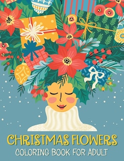 Couverture_Christmas flowers coloring book for Adult