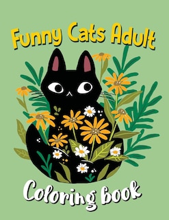 Front cover_Funny Cats Adult Coloring book