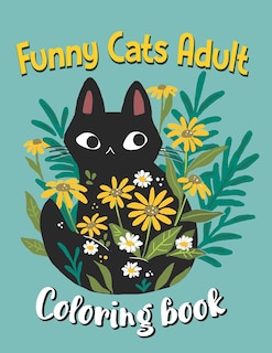 Front cover_Funny Cats Adult Coloring book