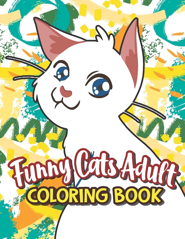 Couverture_Funny Cats Adult Coloring book