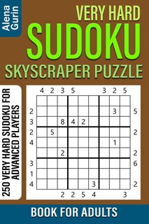 Front cover_Very Hard Sudoku Skyscraper Puzzle Book for Adults