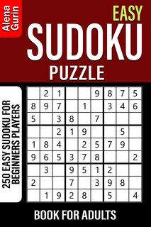 Front cover_Easy Sudoku Puzzle Book for Adults