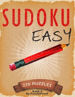 Front cover_Sudoku easy - Large print Sudoku Puzzles For Adults book 4