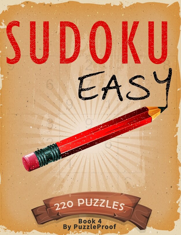 Front cover_Sudoku easy - Large print Sudoku Puzzles For Adults book 4