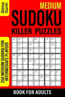 Front cover_Medium Sudoku Killer Puzzles Book for Adults