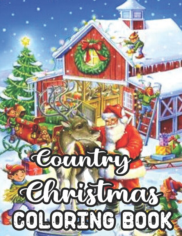 Front cover_Country Christmas Coloring Book