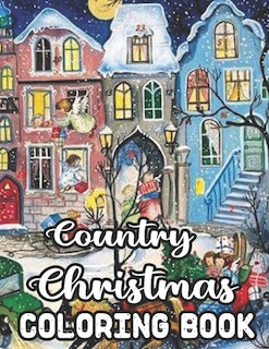 Front cover_Country Christmas Coloring Book