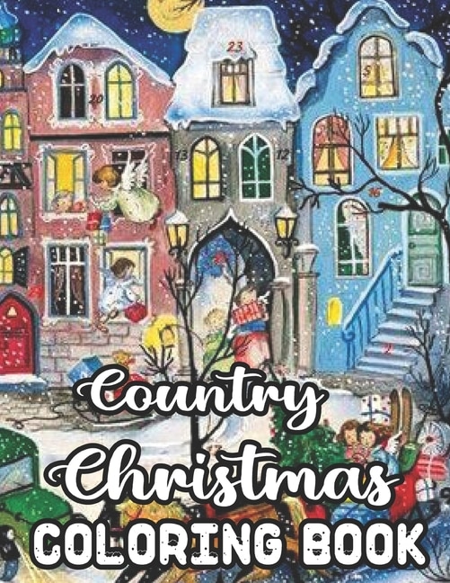 Front cover_Country Christmas Coloring Book