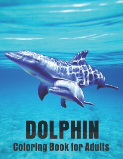 Front cover_Dolphin Coloring Book for Adults