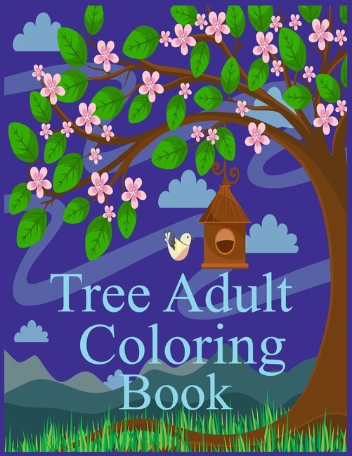 Front cover_Tree Adult Coloring Book