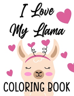 Front cover_I Love My Llama Coloring Book