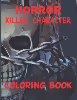 Front cover_horror killer character coloring book