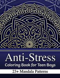 Front cover_Anti-Stress Coloring Book for Teen Boys