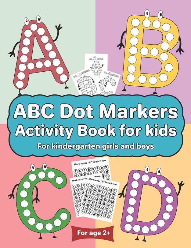 Couverture_ABC Dot Markers Activity Book for kids for kindergarten girls boys