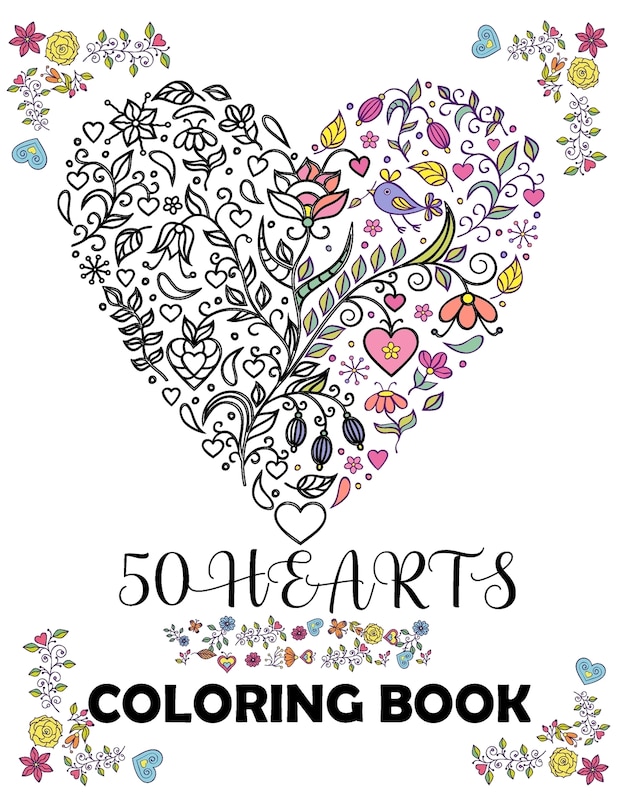 Front cover_50 hearts coloring book