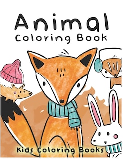 Front cover_Animal Coloring Book Kids Coloring Books