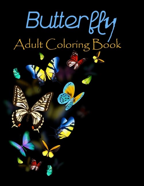 Front cover_Butterfly adult coloring book