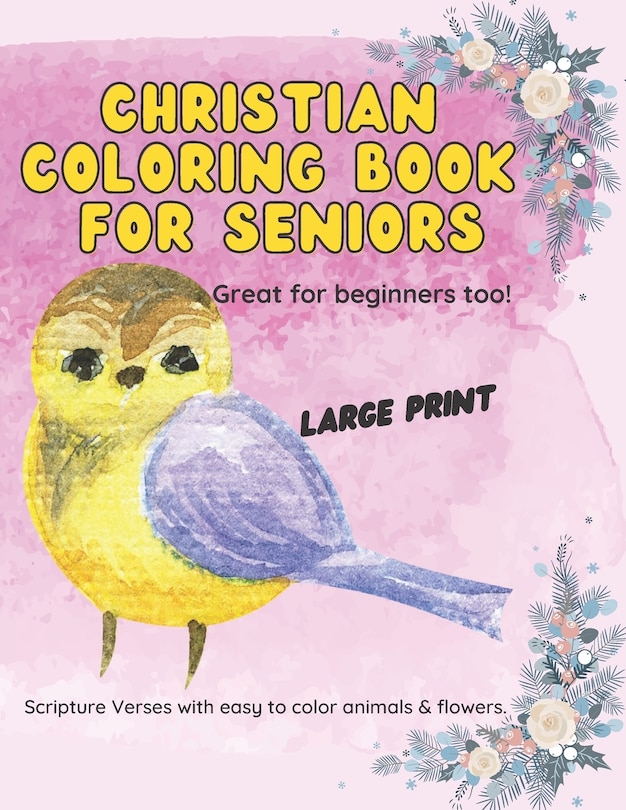Front cover_Christian Coloring Book for Seniors