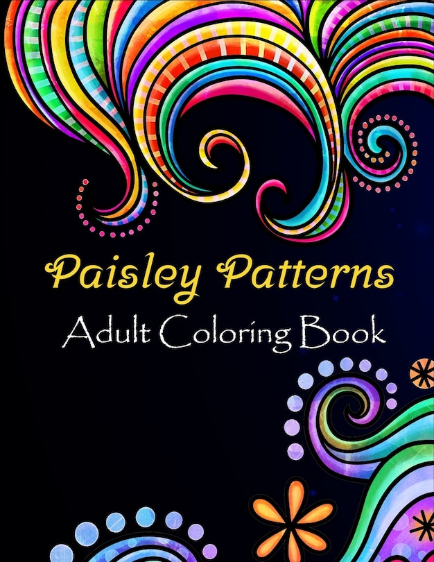 Front cover_Paisley patterns adult coloring book