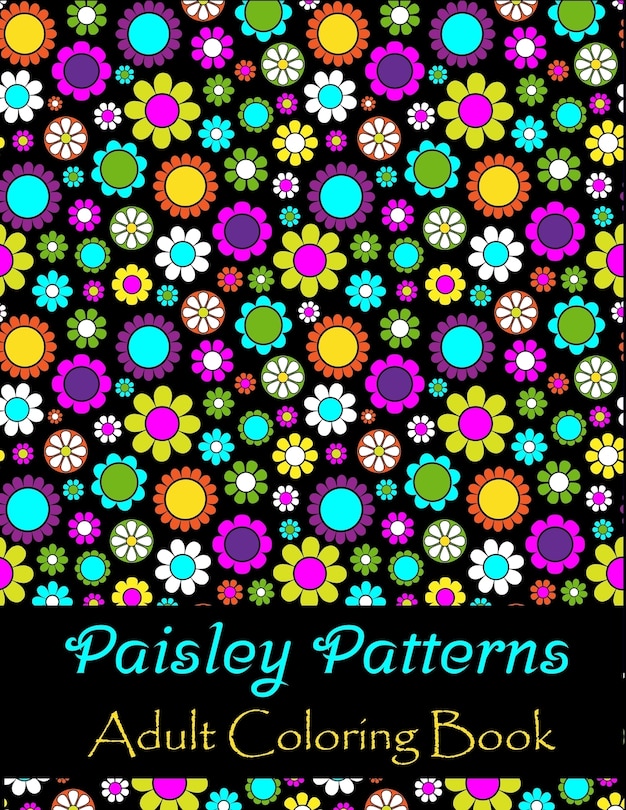 Front cover_Paisley patterns adult coloring book