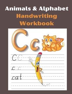 Front cover_Animals & Alphabet Handwriting Workbook