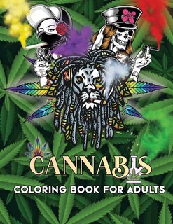 Front cover_Cannabis Coloring book for Adults