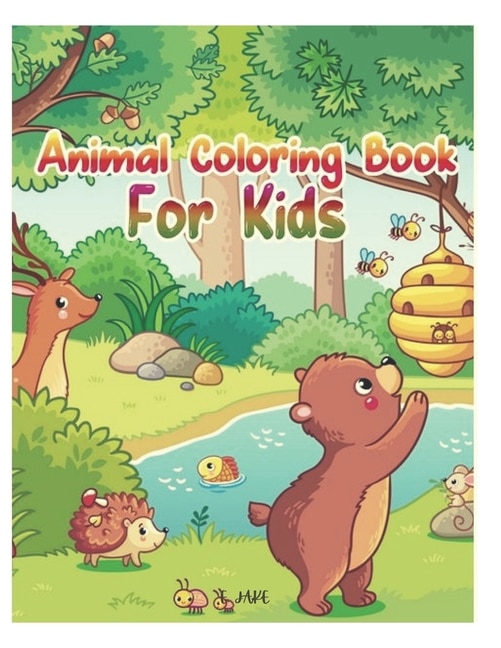 animal coloring book for kids: 50 great animal coloring picture collections.