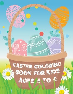 Front cover_Easter Coloring Book for Kids ages 4 to 6