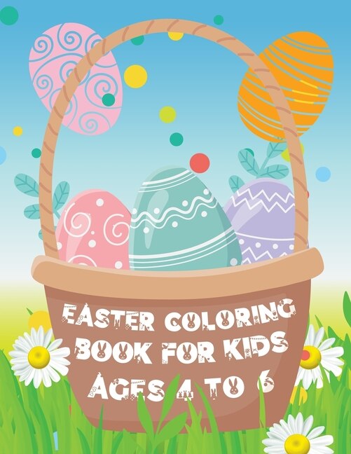 Front cover_Easter Coloring Book for Kids ages 4 to 6
