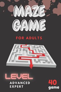 Couverture_maze game for adults (level