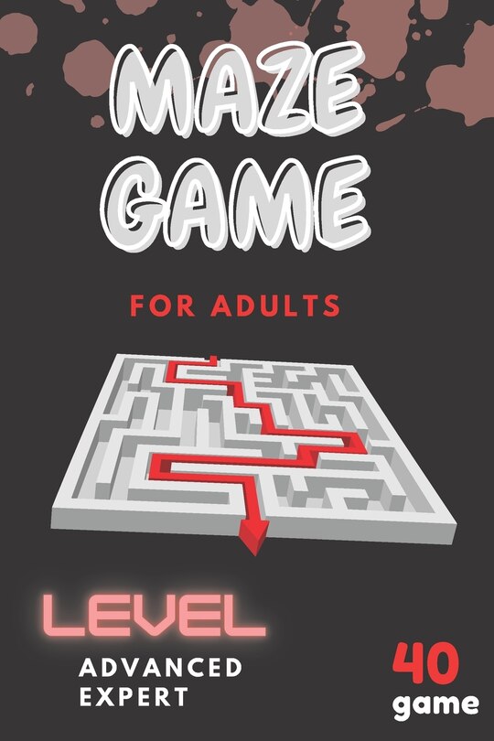 Couverture_maze game for adults (level