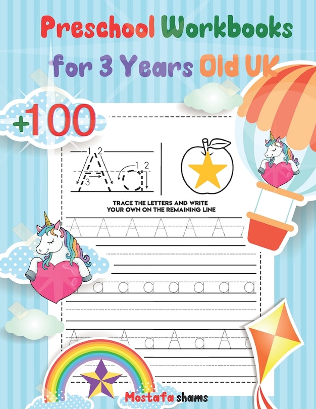 Front cover_Preschool Workbooks for 3 Years Old UK