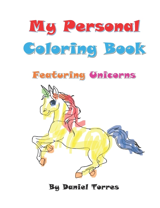 Couverture_My Personal Coloring Book featuring Unicorns