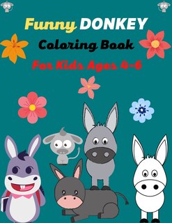 Couverture_Funny DONKEY Coloring Book For Kids Ages 4-6