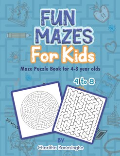 Couverture_Fun Mazes for kids, Maze Puzzle Book for 4-8 year olds.