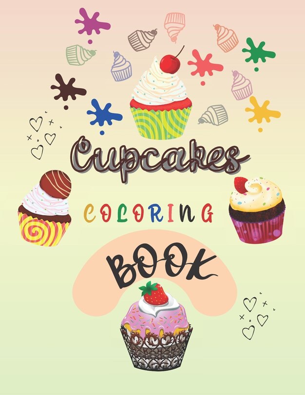 Front cover_Cupcakes Coloring Book