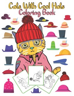 Front cover_Cats With Cool Hats Coloring Book