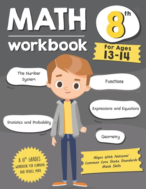 Couverture_Math Workbook Grade 8 (Ages 13-14)