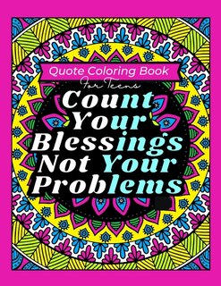 Front cover_Quote Coloring Book For Teens