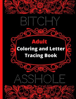 Front cover_Adult Coloring and Letter Tracing Book
